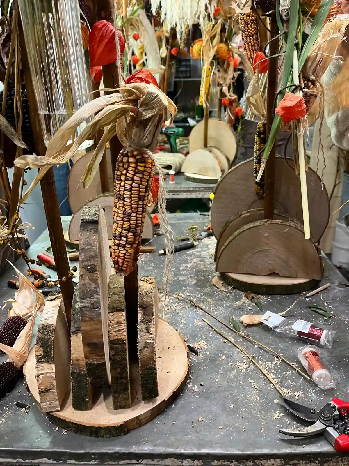 Atelier floral — composition automnale